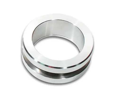 Round shell handle, open